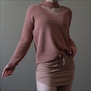 camel colored sweater